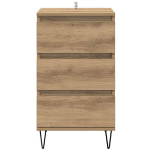 Credenza con cassetto Rovere artigianale 40 x 35 x 70 cm 881706