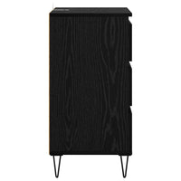 Credenza con cassetto Rovere Nero 40 x 35 x 70 cm 881707