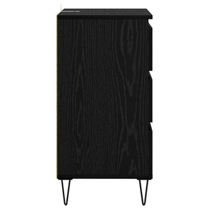 Credenza con cassetto Rovere Nero 40 x 35 x 70 cm 881707