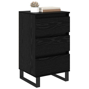 Credenza con cassetto Rovere nero Legno multistrato 881716