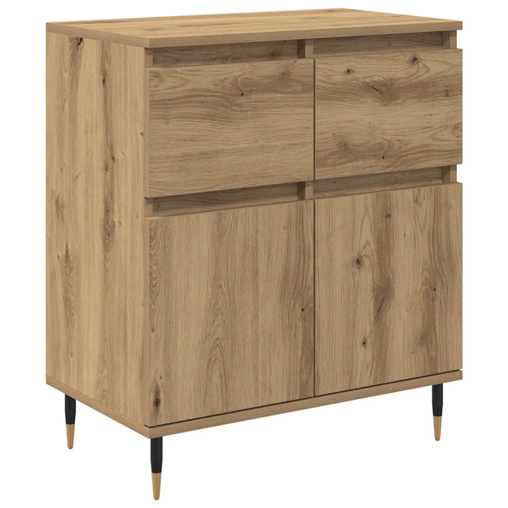 Credenza con cassetto Rovere artigianale 60 x 35 x 70 cm 881724