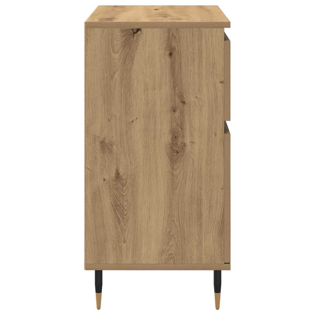 Credenza con cassetto Rovere artigianale 60 x 35 x 70 cm 881724