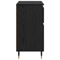 Credenza con cassetto Rovere Nero 60 x 35 x 70 cm 881725