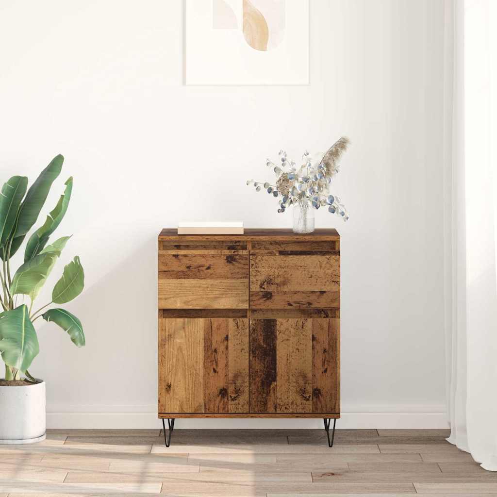 Credenza con cassetto Legno vecchio 60 x 35 x 70 cm 881732