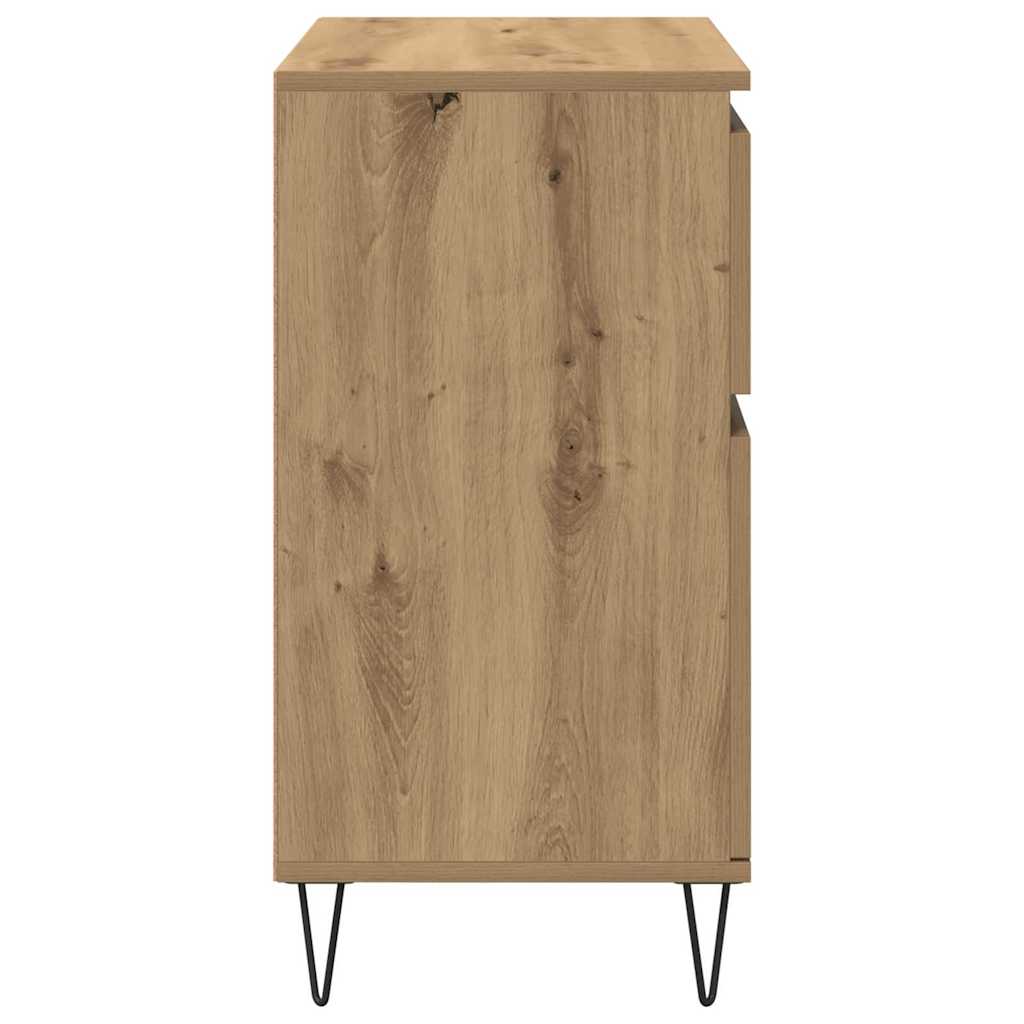 Credenza con cassetto Rovere artigianale 60 x 35 x 70 cm 881733
