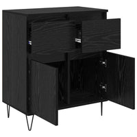 Credenza con cassetto Rovere Nero 60 x 35 x 70 cm 881734
