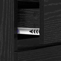 Credenza con cassetto Rovere Nero 60 x 35 x 70 cm 881743