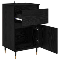 Credenza con cassetto Rovere Nero 40 x 35 x 70 cm 881752