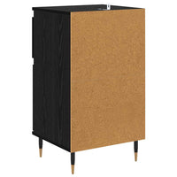Credenza con cassetto Rovere Nero 40 x 35 x 70 cm 881752