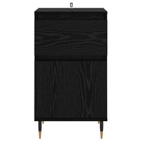 Credenza con cassetto Rovere Nero 40 x 35 x 70 cm 881752