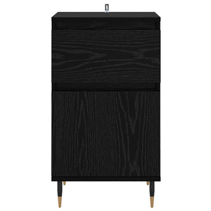 Credenza con cassetto Rovere Nero 40 x 35 x 70 cm 881752