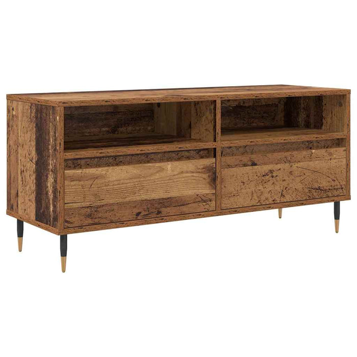 Mobile TV con cassetto-Credenza TV-Console TV Legno vecchio 100 x 34,5 x 44,5 cm 806656