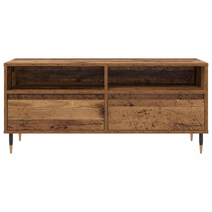 Mobile TV con cassetto-Credenza TV-Console TV Legno vecchio 100 x 34,5 x 44,5 cm 806656