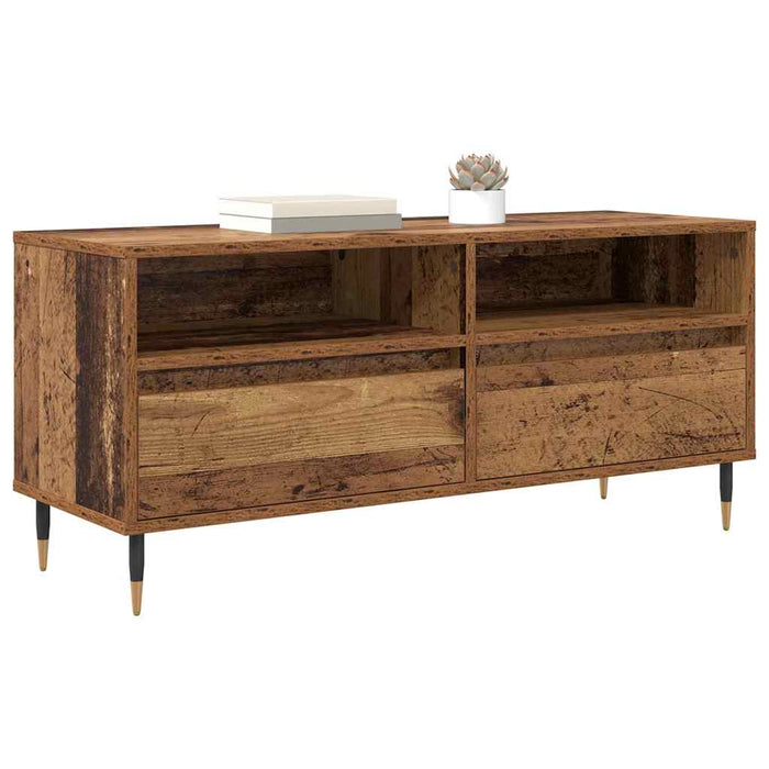 Mobile TV con cassetto-Credenza TV-Console TV Legno vecchio 100 x 34,5 x 44,5 cm 806656