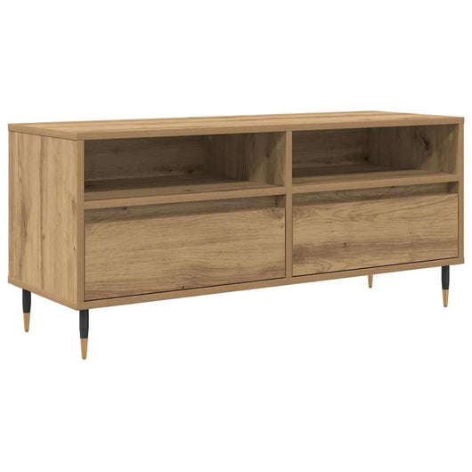 Mobile TV con cassetto-Credenza TV-Console TV Rovere artigianale 100 x 34,5 x 44,5 cm 809369