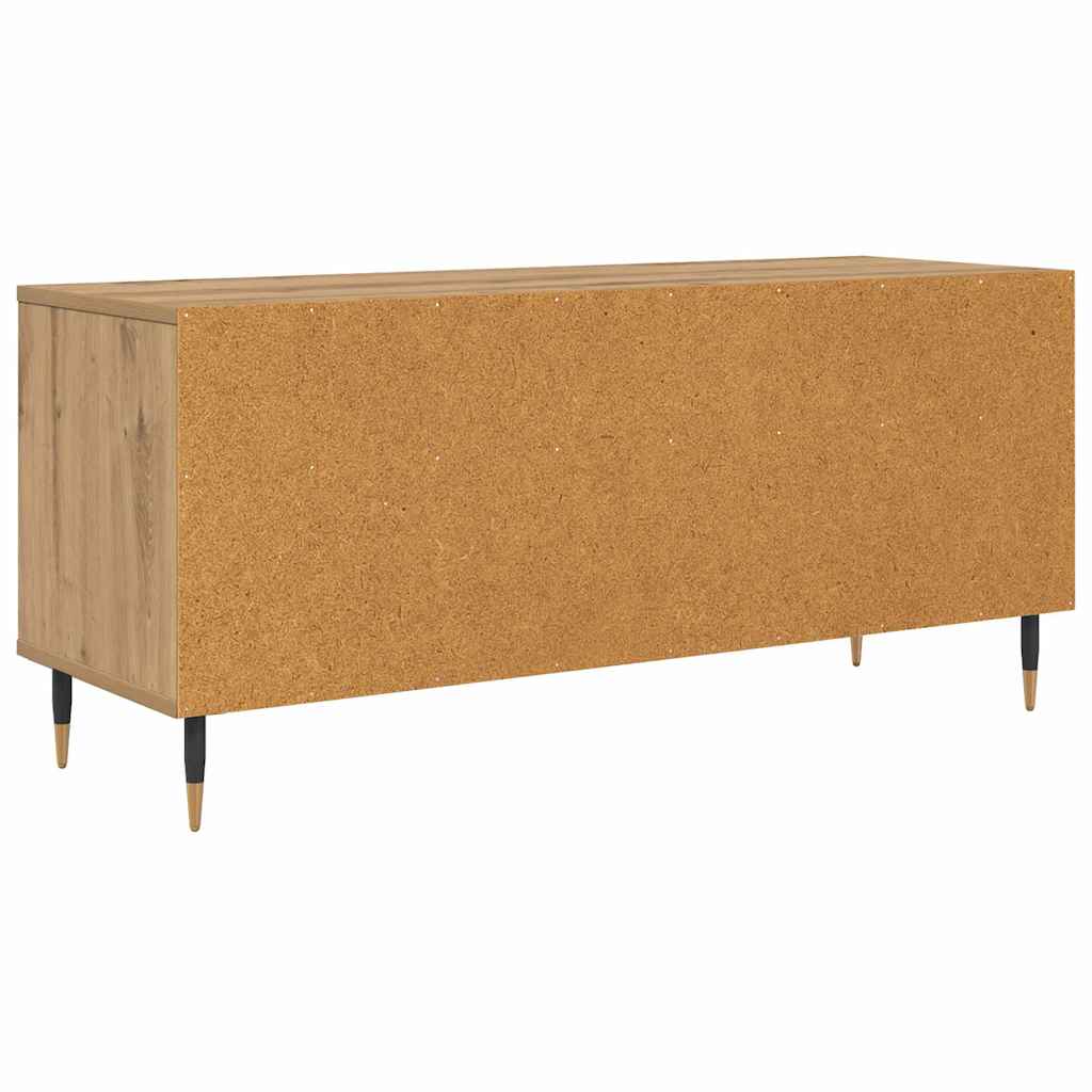 Mobile TV con cassetto-Credenza TV-Console TV Rovere artigianale 100 x 34,5 x 44,5 cm 809369