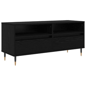 Mobile TV con cassetto-Credenza TV-Console TV Rovere Nero 100 x 34,5 x 44,5 cm 139787
