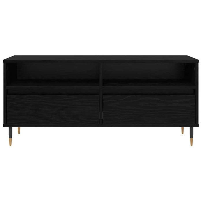 Mobile TV con cassetto-Credenza TV-Console TV Rovere Nero 100 x 34,5 x 44,5 cm 139787