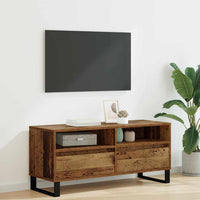 Mobile TV con cassetto-Credenza TV-Console TV Legno vecchio 100 x 34,5 x 44,5 cm 902731