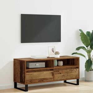 Mobile TV con cassetto-Credenza TV-Console TV Legno vecchio 100 x 34,5 x 44,5 cm 902731