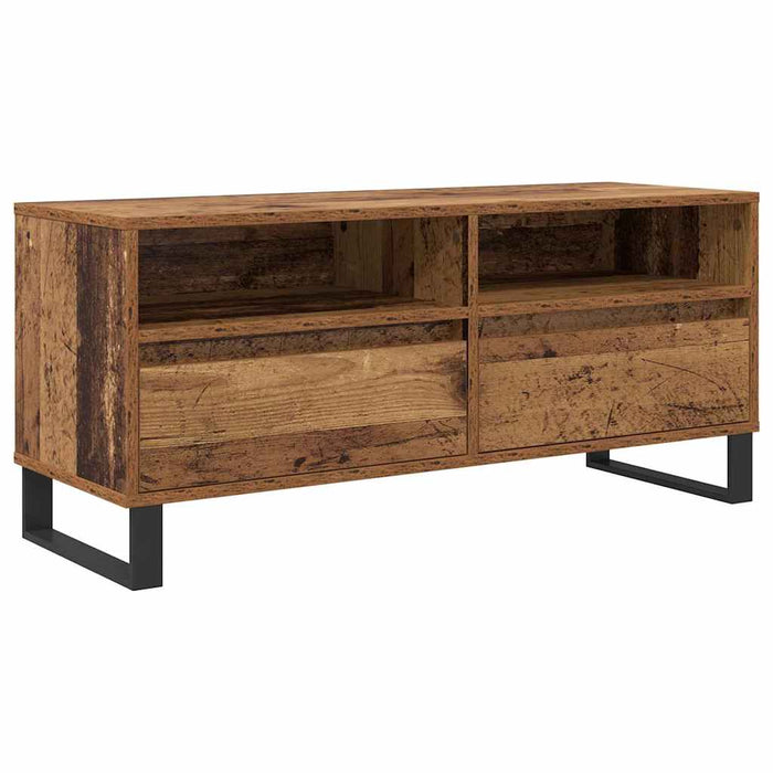 Mobile TV con cassetto-Credenza TV-Console TV Legno vecchio 100 x 34,5 x 44,5 cm 902731