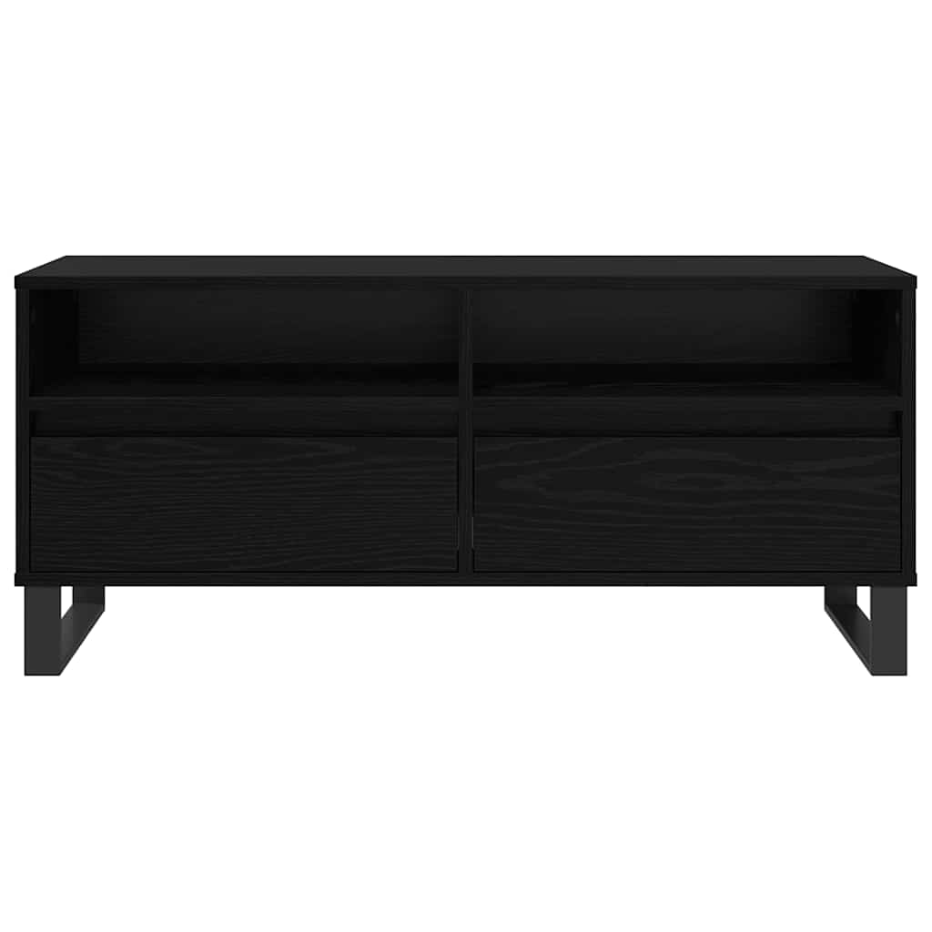 Mobile TV con cassetto-Credenza TV-Console TV Rovere Nero 100 x 34,5 x 44,5 cm 553901