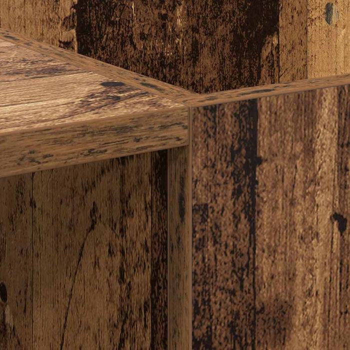 Mobile porta vinili con porta Legno vecchio 121 x 38 x 48 cm 881789