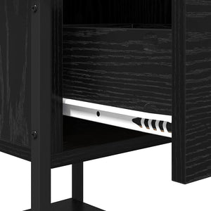 Comodino 2 pcs Rovere nero 34 x 35,5 x 45 cm Legno multistrato 881805