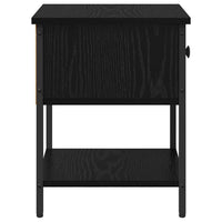 Comodino 2 pcs Rovere nero 34 x 35,5 x 45 cm Legno multistrato 881805