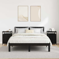 Armadio da Notte 2 pcs Rovere nero 40 x 42 x 60cm 881811