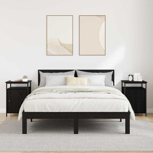 Armadio da Notte 2 pcs Rovere nero 40 x 42 x 60cm 881811