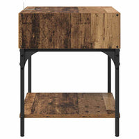 Comodino 2 pcs Legno vecchio 40 x 40 x 50 cm Legno multistrato 881813