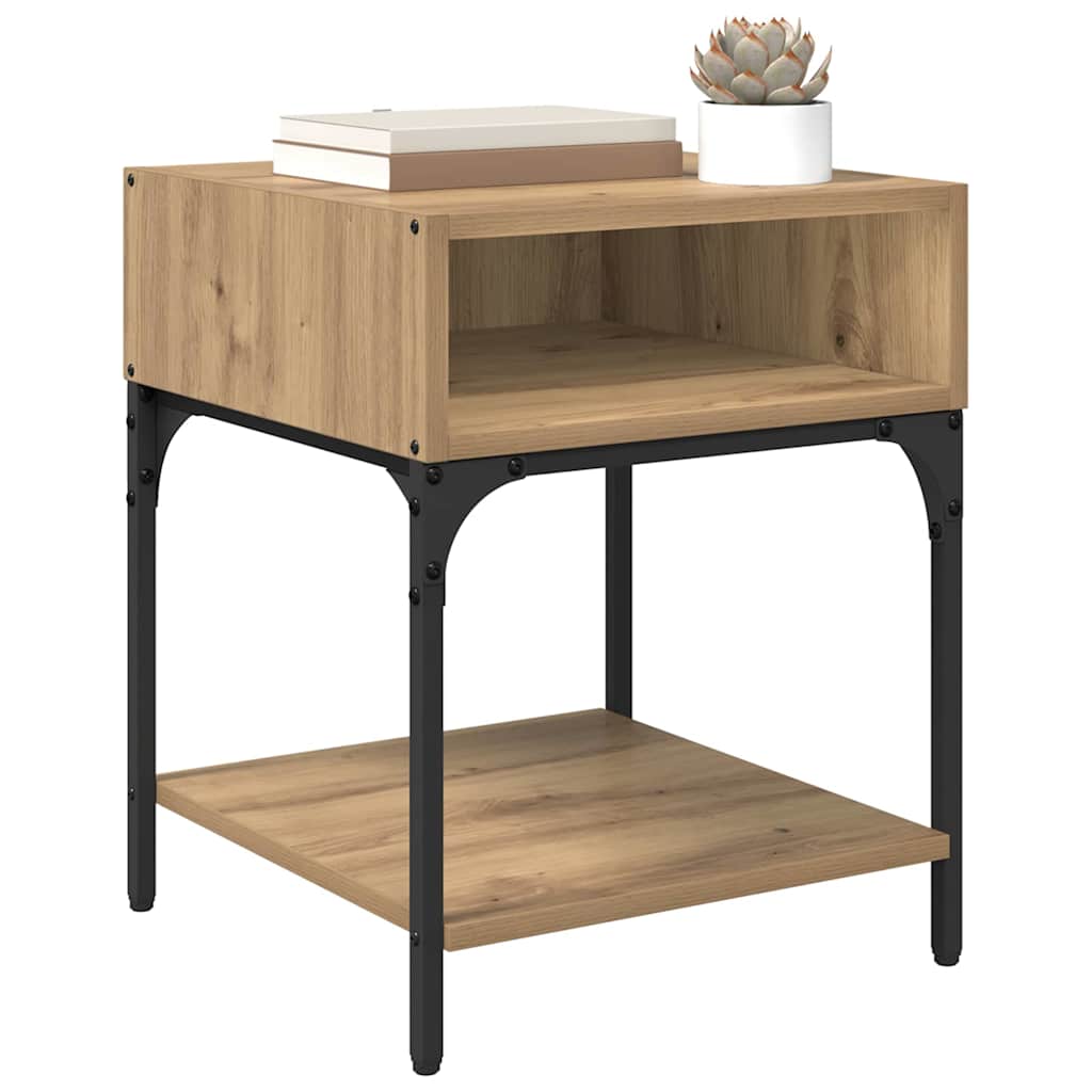 Comodino rovere artigianale 40 x 40 x 50 cm Legno multistrato 881814