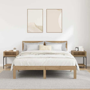 Comodino 2 pcs rovere artigianale 40 x 40 x 50 cm 881815