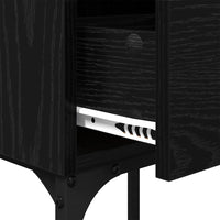 Comodino Rovere nero 40 x 29 x 60 cm Legno multistrato 881830