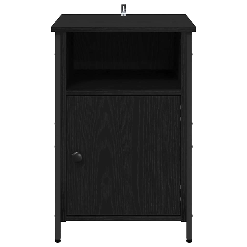 Armadio da Notte 2 pcs Rovere Nero 40 x 42 x 60 cm 881837