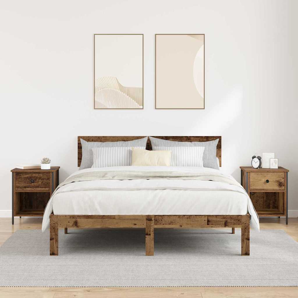 Armadio da Notte 2 pcs Legno vecchio 40 x 42 x 50 cm 881847