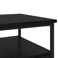 Armadio da Notte Rovere nero 40 x 42 x 56 cm Legno multistrato 881878