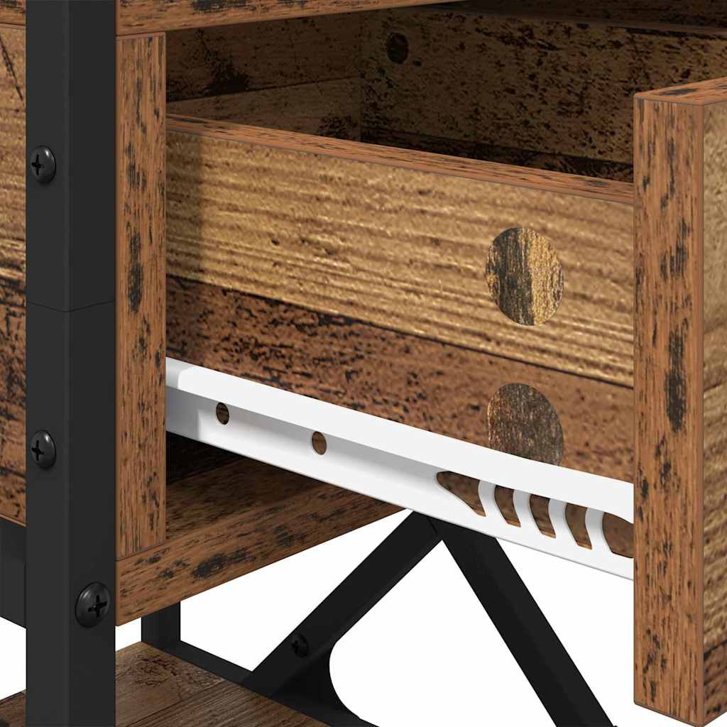 Armadio da Notte 2 pcs Legno vecchio 40 x 42 x 55 cm 881882