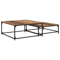 Tavolo da caffè nesting 2 pcs Legno vecchio 80 x 8035 x cm 881893