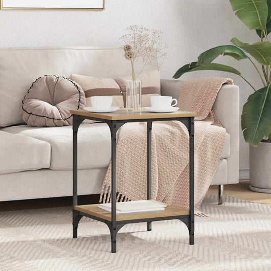 Tavolino da Salotto-Tavolino da soggiorno-Tavolo Rovere artigianale 40 x 40 x 55 cm