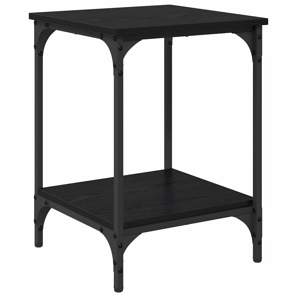 Tavolino da Salotto-Tavolino da soggiorno-Tavolo Rovere Nero 40 x 40 x 55 cm