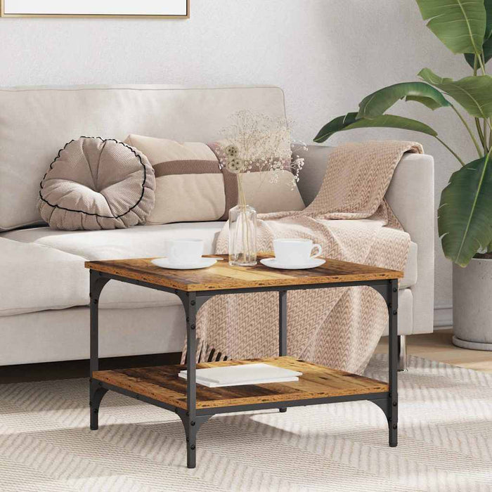 Tavolino da Salotto-Tavolino da soggiorno-Tavolo Legno vecchio 55 x 55 x 40 cm