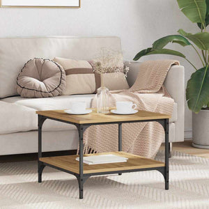 Tavolino da Salotto-Tavolino da soggiorno-Tavolo Rovere artigianale 55 x 55 x 40 cm