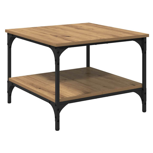 Tavolino da Salotto-Tavolino da soggiorno-Tavolo Rovere artigianale 55 x 55 x 40 cm