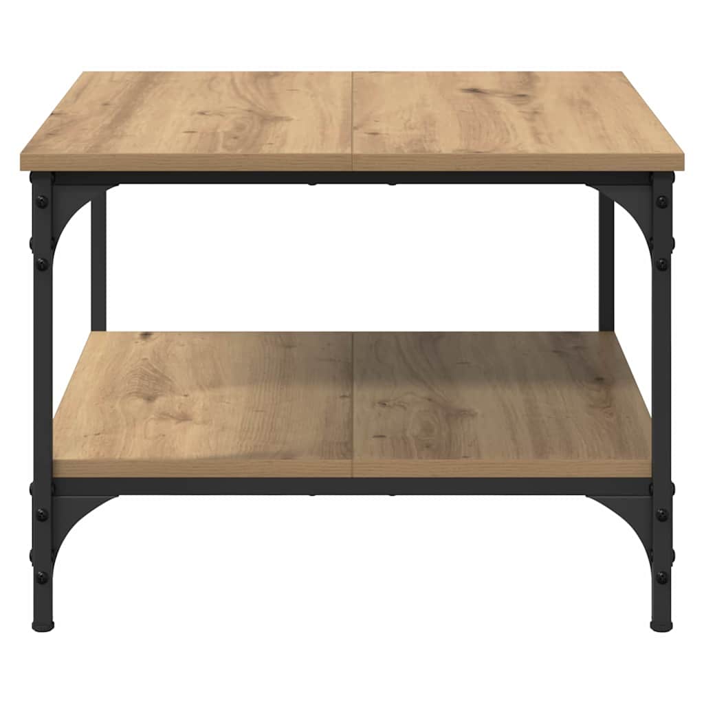 Tavolino da Salotto-Tavolino da soggiorno-Tavolo Rovere artigianale 55 x 55 x 40 cm