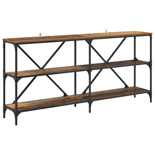 Tavolo consolle con lo scaffale Legno vecchio 160 x 30 x 75 cm 881902