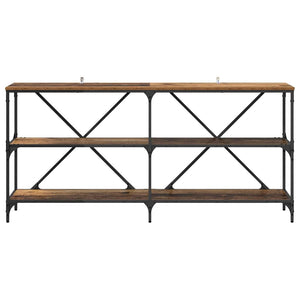Tavolo consolle con lo scaffale Legno vecchio 160 x 30 x 75 cm 881902