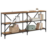 Tavolo consolle con lo scaffale Legno vecchio 160 x 30 x 75 cm 881902