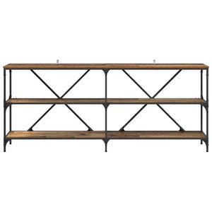 Tavolo consolle con lo scaffale Legno vecchio 180 x 30 x 75 cm 881905